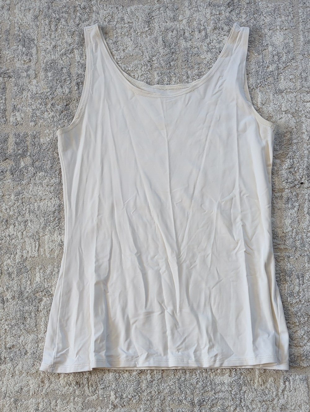 Van Heusen White Scoop Neck Tank Top Size Small